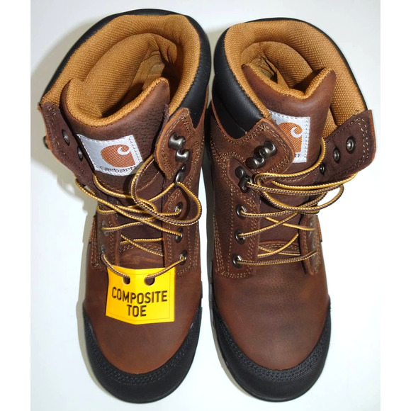 Carhartt Men's CMF6371 Construction Boot, Dark Brown Oil Tanned, Sz 8 - Picture 6 of 12